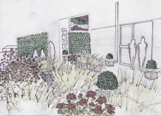 Jardín espacio comunes